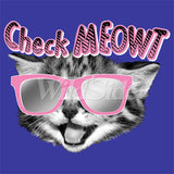 Check Meowt - Cat With glasses T Shirt