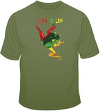 Rasta Heart No Leap T Shirt