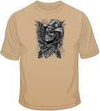 Skull Cowboy, Guns, Wings T Shirt