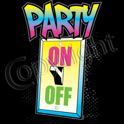 Party On Switch-Neon T Shirt